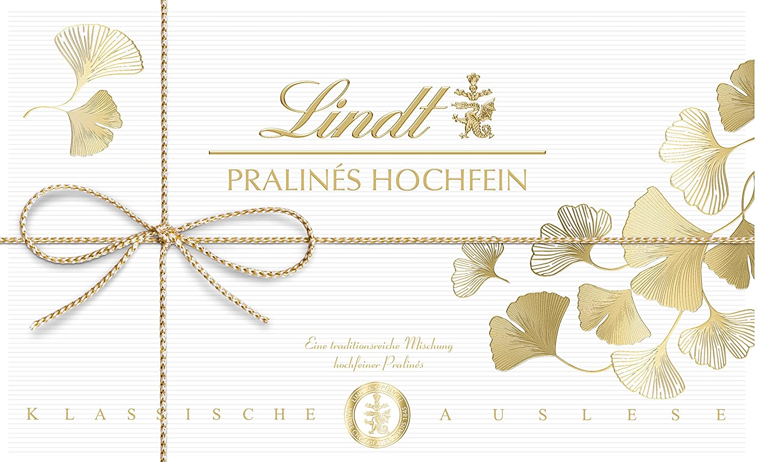 Lindt Schokolade Hochfein Pralin S Schachtel Mit Pralinen Mit Und