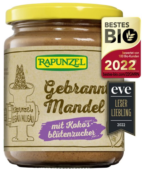 Rapunzel - Gebrannte Mandel Aufstrich mit Kokosblütenzucker - (250g)