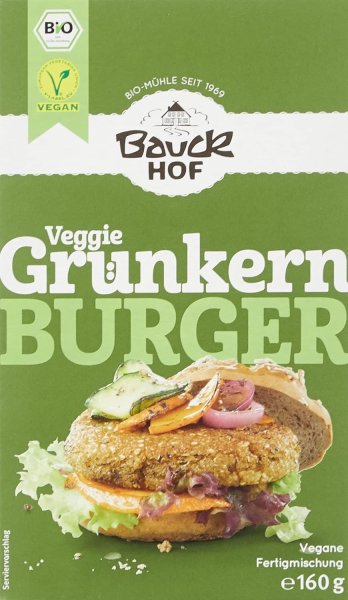 Bauckhof Grünkern-Burger, (6x160g)