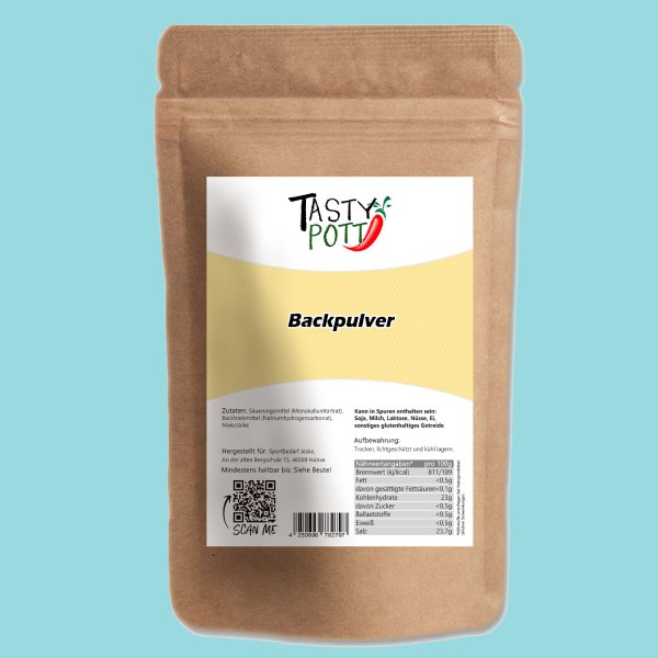 Tasty Pott Backpulver 500g Beutel