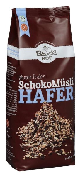 Bauckhof Hafer Müsli Schoko glutenfrei Bio (2x425g)