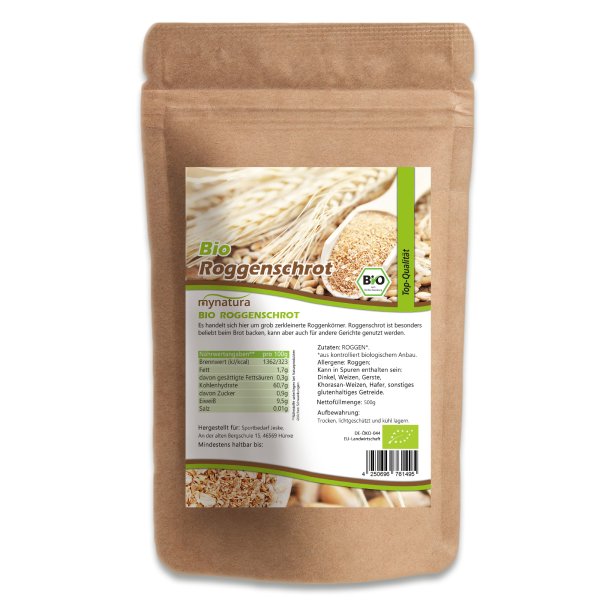 Mynatura Bio Roggenschrot 1000g