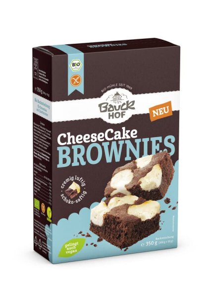 Bauckhof Cheesecake-Brownies, glutenfrei (350g)Bio