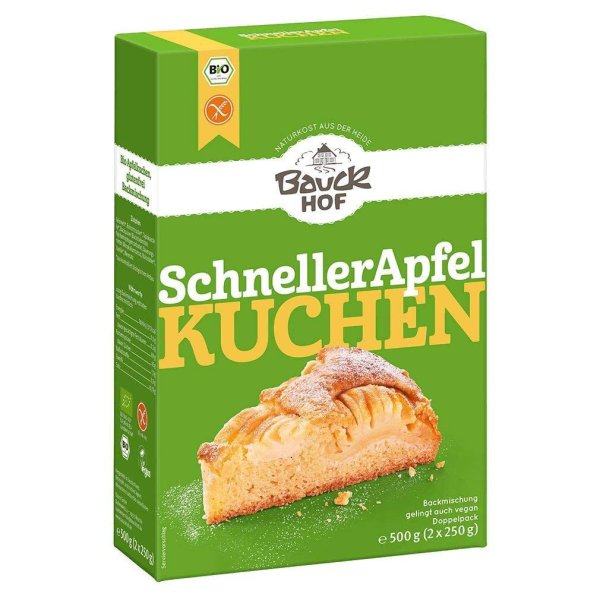 Bauckhof Apfelkuchen-Backmischung, glutenfrei (500g)Bio